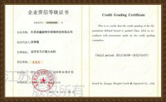 Credit rating certificate